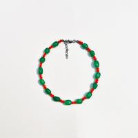 ราคา daintyme Dancing with a Stranger choker สร้อยคอโชคเกอร์ handmade Y2K คริสตัล หินหยกแท้ (17519511834)