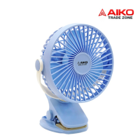 ราคา พัดลมชาร์จแบต AIKO รุ่น KN L2855 ชาร์จไฟแบบคลิปหนีบ (1829972170)