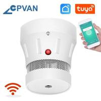 ราคา Tuya เครื่องตรวจจับควันแบบ Wi fi ก๊าส CO คาร์บอนมอนอกไซด์สัญญาณเตือนภัย2ใน1เซนเซอร์ตรวจจับควันระบบนิรภัยในบ้านนักดับเพลิงป้องกัน (21020703418)