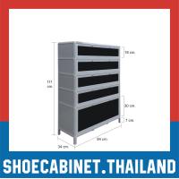 ราคา PREMIUM ตู้รองเท้าอลูมิเนียม บานดำ บ้านและสวน REVIEW หน้าบานอะคริลิคดำ 4 8 ชั้น ตู้รองเท้า ชั้นวางรองเท้า SHOECABINET (14526841828)