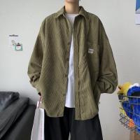 ราคา เสื้อเชิ้ตผ้าลูกฟูกผู้ชายแขนยาวสไตล์ญี่ปุ่นสวมใส่และจับคู่ (20590797593)