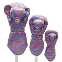 ราคา WICO Golf Club Cover Tradition Elephant Royal Purple Elepnant Very Soft Purple Elephant Golf Club Cover Driver Fairway Wood Hybrid ที่ครอบหัวไม้กอล์ฟเสือโคร่ง Thai ของที่ระลึก (9668273418)