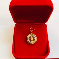 ราคา จี้พระประจำวันเกิด ล้อมเพชร พื้นใส สำหรับสร้อย1ส เลี่ยมทองคำแท้90 กันน้ำมีใบรับประกัน (8124233198)