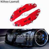 ราคา 2ชิ้นออดี้คาลิปเปอร์ S สาย3D โลหะผสมคาลิปเปอร์ฝาครอบล้อตัดเบรกฝาครอบโลหะคาลิปเปอร์ปกสากล (14588046220)