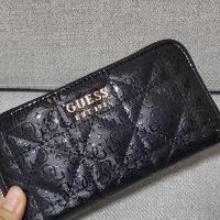 ราคา GUESS Wallet womens long zipper simple large capacity genuine leather Korean style multifunctional thin clutch (21073317965)