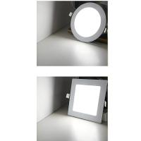 ราคา โคมฝังฝ้าทรงกลม แบบเหลี่ยม LED Panel Light 6W 9W 12W 18W 24W แสงขาวและแสงวอร์มไวท์ (19442164679)