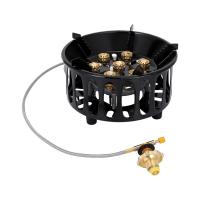 ราคา อุปกรณ์เตาแก๊ส7หัวตะเกียงก๊าซเตาตั้งแคมป์ FY 21000W กำลังสูงสำหรับเดินป่ากลางแจ้งตั้งแคมป์ (21127413027)