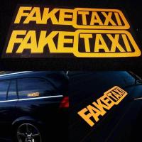 ราคา 2x TAXI FakeTaxi รถ Van ไวนิลสติกเกอร์ตลกสติ๊กเกอร์ตกแต่งสีเหลือง (20009247166)
