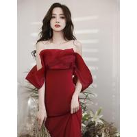 ราคา Airuchu Fishtail ชุดเดรสชุดยั่วยวนสำหรับสตรีราตรีสีขาวชุดแต่งงานชุดราตรีหรูหราระดับไฮเอนด์สำหรับงานหมั้น (18667736721)