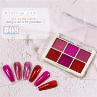 ราคา LaMart store 6 สีทึบเล็บจานสีกระจกวิเศษผงนางฟ้าออโรร่าเล็บรงควัตถุแววของแข็งไทเทเนียมทองกระจกเล็บผงเล็บศิลปะเล็บของแข็ง (17391860670)