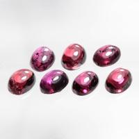 ราคา 2 ct โกเมน Rhodolite Garnet สีชมพูอมม่วง สีแดงอมส้ม ทรงไข่หลังเบี้ย (18976982105)
