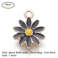 ราคา Beebeecraft 5 20 pc Alloy Enamel Flower Pendants Cherry Blossoms Flower Charms Gold Plated Pendant for Women Jewelry Making Necklace Earrings Bracelet Craft Findings (17241292955)
