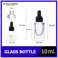 ราคา ขวดแก้ว ทรงเหลี่ยม ดรอปเปอร์ dropper 10 50 ml ขวดแก้วใส ขวดหัวหยด ขวดเซรั่ม ขวดแก้วสี่เหลี่ยม หยดน้ำมัน ขวดแก้วขนาดเล็ก ขวดใส ขวดใส่น้ำหอม (10326091401)