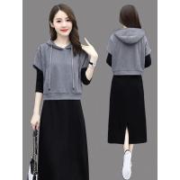 ราคา Aysa fashion ชุดเซ็ต 2 ชิ้น เดรสแขนยาวสีดำ เสื้อคลุมมีฮู้ด เสื้อฮู้ด แฟชั่นผู้หญิงสไตล์เกาหลี 866 (10332809577)