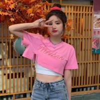 ราคา เสื้อเอวลอยแขนสั้น เสื้อเอวลอย2ชิ้นปลอม เสื้อแขนสั้นเอวลอยผู้หญิงเก๋ๆน่ารัก มาใหม่ล่าสุด (16466118611)