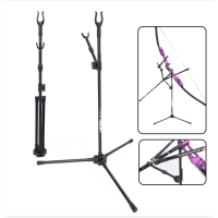 ราคา 1Pcs Bow Stand Recurve Bow Stand Holder วัสดุไฟเบอร์กลาสแบบพับได้ Bow Rack Holding Recurve Bows (15970508893)