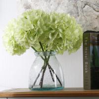 ราคา Artificial Hydrangea Silk Flower Heads With Stem Fake Bigger Flowers For Home Wedding Party For Home Garden Centerpiece 1 Bundle 6pcs (17925450379)
