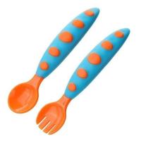 ราคา ช้อนและส้อมเด็ก ช้อนส้อมฝึกทานอาหารสำหรับเด็กเล็ก ช้อนกินข้าวเด็ก ชุดช้อนส้อมพร้อมกล่องเก็บ BY PIXELTH (15931676346)