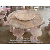 ราคา โต๊ะกินข้าวหินอ่อนแท้ โต๊ะกลมหินอ่อนแท้ 130ซม เก้าอี้หินอ่อน6 8ตัว มีจานหมุน หินอ่อนแท้100 (20069269709)