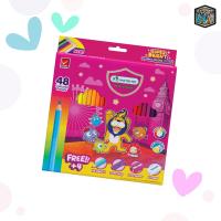 ราคา Master Art มาสเตอร์อาร์ต สีไม้ ดินสอสี แท่งยาว 48 สี รุ่น Super Bright 1 กล่อง (20935815373)