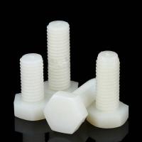 ราคา Plastic Screw Hex Head Screw White Nylon Bolt DIN 933 M3 M5 M4 M6M8 M10 M12 (19775662308)