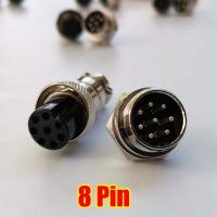 ราคา หัวแจ็คคอนเนคเตอร์เหล็ก GX 16 Plug connector คอนเน็คเตอร์ 16mm GX 16 มี 2345678 pin ราคาต่อ 1 ชุด ตัวเมียต่อลอย ตัวผู้แบบขันเกลียว (17337575908)