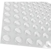 ราคา GorillaGrit Pack of 200 Cabinet Door Bumpers 1 2 Diameter Clear Adhesive Pads for Drawers Glass Tops Cutting Boards Picture Frames Small Furniture 200 Piece (15926630712)