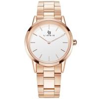 ราคา LIEBIG Luxury Couple Watch Quartz Wrist Watches Golden Fashion Stainless Steel Lovers Watch For Women Men Analog Wristwatch (19746878118)