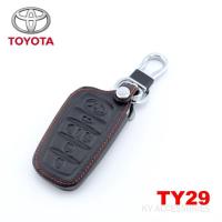 ราคา ซองกุญแจหนัง ปลอกกุญแจรถยนต์ ซองกุญแจหนัง พร้อมพวงกุญแจ ตรงรุ่น Toyota fortuner Camry Vellfire Alphard Revo มีทุกรุ่น สินค้าเป็นหนังแท้ 100 (17230773992)