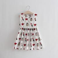 ราคา 2022 1 6Y Toddler Kids Girls Dress BABE Letter Print Sleeveless Square Collar Knitted A line Mini Dress Summer Sundress by Hs2023 (19629794542)