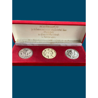 ราคา ทีเดียว3องค์ พระพิฆเนศวร รุ่นสำเร็จสมความปรารถนา เจริญโภคทรัพย์ มั่นคง พิธีเทวาภิเศก ณ อุโบสถวัดแก้ววังหน้า ปี2550 กรมศิลปากรออกแบบ 2165 (16287466759)