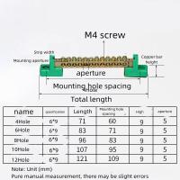 ราคา เทอร์มินอลต่อสายไฟ บัสบาร์ทองเหลือง BUSBAR 125A 12x8 6x9 มม บาร์กราวด์ บาร์นิวทรัล เทอร์มินอลกราวด์ จุดรวมสายไฟ (19402231183)