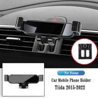 ราคา ที่วางโทรศัพท์ในรถยนต์สำหรับ Nissan Tiida 2015 2022 Gravity Navigation Bracket ขาตั้ง GPS Air Outlet คลิปหมุนได้อุปกรณ์เสริม (16490187185)