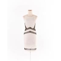 ราคา topshop เดรสแขนกุดผ้าลูกไม้สีครีม มีซับในซิปหลัง ป้ายแบรนด์ระบุไซส์ EUR 34 Preloved (20669870452)