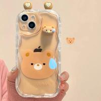 ราคา เคสโทรศัพท์สำหรับ OPPO A5 A9 A98 A94 5กรัม F19 F17 R15 Pro R17 F11 F9 Reno 5 6 7 4 Pro เคสลายหยัก3D รูปกบหมีกระต่ายน่ารักหูตุ๊กตาการ์ตูน TPU ใสนุ่ม (20220791817)