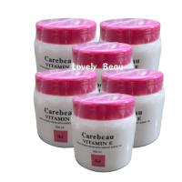 ราคา 6 กระปุก Carebeau Vitamin E Body Cream แคร์บิว วิตามินอี ครีม กลิ่นกุหลาบ ฝาชมพู 500 g (20135461690)
