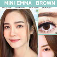 ราคา คอนแทคเลนส์ Dreamcolor1 รุ่น Mini Emma เลนส์รายเดือน ขนาดมินิ กันรังสียูวี มีค่าสายตา 0 00 10 00 (9915616278)