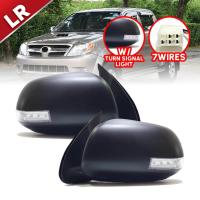 ราคา กระจกมองข้าง กระจกรถยนต์ รุ่น โตโยต้า ฟอร์จูนเนอร์ TOYOTA FORUNER ปี 2005 2011 มี7 สาย ปรับไฟฟ้า พับไฟฟ้า มีไฟเลี้ยว สีดำ (750374747)