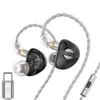 ราคา TRN MT4 Pro Renovated Dual Dynamic DriverssAll Around Performance Wired Earphone HiFi Headset In Ear Bass Monitor Headphones (20662434257)