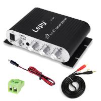 ราคา Lepy LP 838เครื่องขยายเสียงรถยนต์12V Mini Hi Fi 2 1แอมปลิฟายเออร์วิทยุ CD MP3 MP4สเตอริโอแอมป์ลำโพงเบสเครื่องเล่นสำหรับใช้ในรถบ้าน (9926648728)