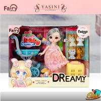 ราคา ตุ๊กตาบาโบลี่ บาร์บี้ ผิวขาวหน้าเกาหลี ญี่ปุ่น ตาแก้วมีขนตา ขนาดตุ๊กตา 15 cm Set ตุ๊กตา ของเล่น (6663168437)