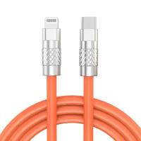 ราคา Pd 30W สายชาร์จเร็ว USB C TO Lightning ชนิด C ซิลิโคนอ่อนสำหรับ iPhone 8 14 iPad iPod สีส้ม1 5 m 2M (21170938650)