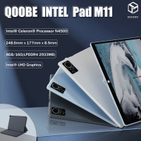 ราคา QOOBE Windows 11 Tablet Pro แท็บเล็ต11นิ้วพร้อม SSD 8GB 128GBDual Band Wifi 6หน้าจอสัมผัส HDบลูทูธ5 0 M11สีเทา สีฟ้า เงิน (20907489325)