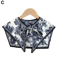 ราคา ปกเสื้อปลอมน่ารักคอปกสง่าถอดออกได้ผ้าพันคอไหล่ Syal Sutra สายรัดหลากสีปลอมปลอกคอผ้าพันคอ K0Q0 (19971622723)