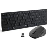 ราคา Rapoo 9350M Multi Device Bluetooth 2 4G Wireless Keyboard And Mouse Combo ชาร์จใหม่ได้แบบพกพา Ultra Slim Keyboard Mouse Set (19620220709)