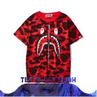 ราคา Malungkot zip bape camo shark sa bansang hapon maraming kulay kaswal lalaki at mga kababaihang damit ng tag minit popular na maikling manggas เสื้อยืด XS 5XL (21130944528)