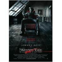 ราคา ฟิล์มศิลปะพิมพ์ลาย Sweeney Todd โปสเตอร์ผ้าไหมของตกแต่งผนังบ้าน24X36นิ้ว0726 (19820446049)