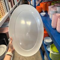 ราคา จานเปลเมลามีน จานหมูกระทะใหญ่ จานใหญ่ กว้าง14x21นิ้ว (19679448458)