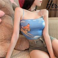 ราคา พร้อมส่ง เสื้อสายเดี่ยว เสื้อสายเดี่ยวแฟชั่น สายเดี่ยวโชว์หลัง เสื้อสายฝอ ครอปสายฝอ เสื้อโชว์หลัง ครอปเกาหลี 3480 (17193329076)