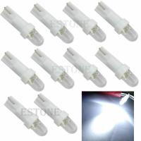 ราคา ใหม่10Pcs T5 12V LED รถ Wedge แดชบอร์ดหลอดไฟไฟมาตรวัดหลอดไฟ (9031055362)